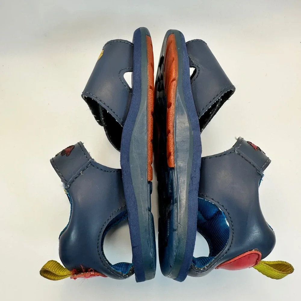 Disney Winnie the Pooh Sandals Kids Size‎ 10 Navy Blue Baseball Sporty Casual